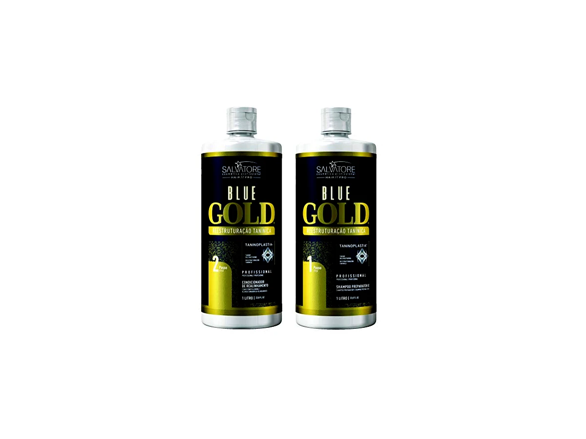 Escova Progressiva Salvatore Blue Gold 2x1 Litro