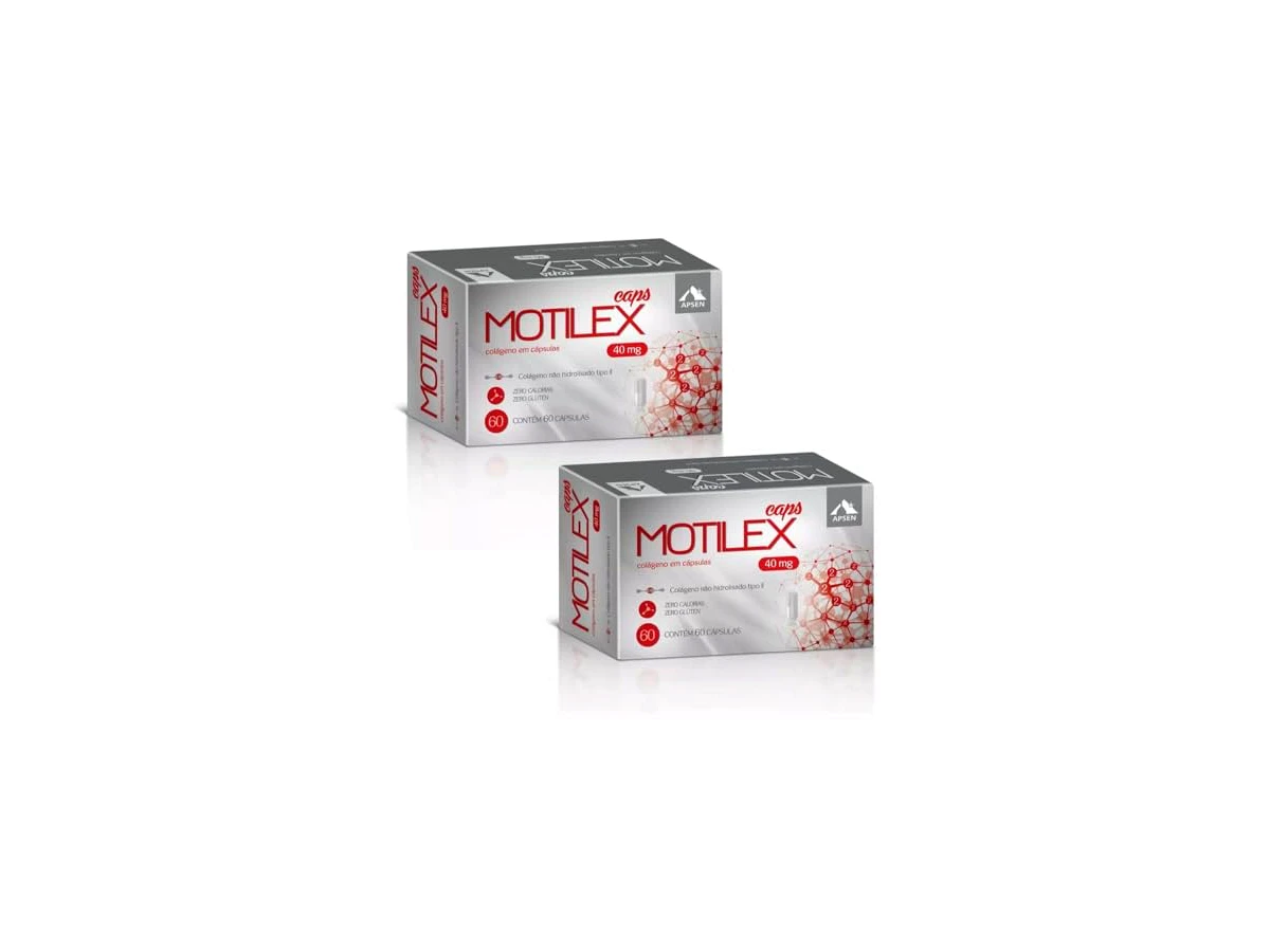 Motilex Caps Colágeno Tipo II Não Desnaturado 40mg Apsen 60 Cápsulas