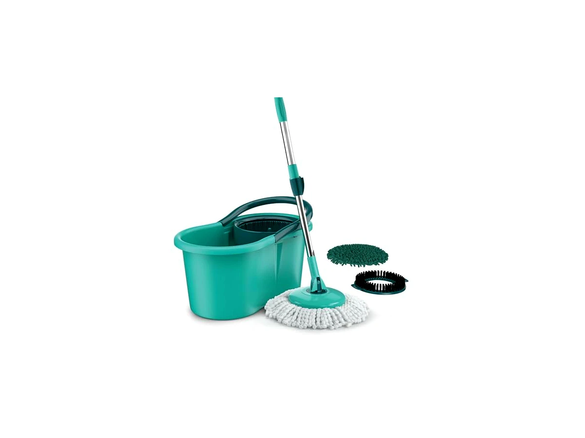 Mop Giratório 3 em 1, balde 12 litros e 3 Refis MOP8258, Flash Limp