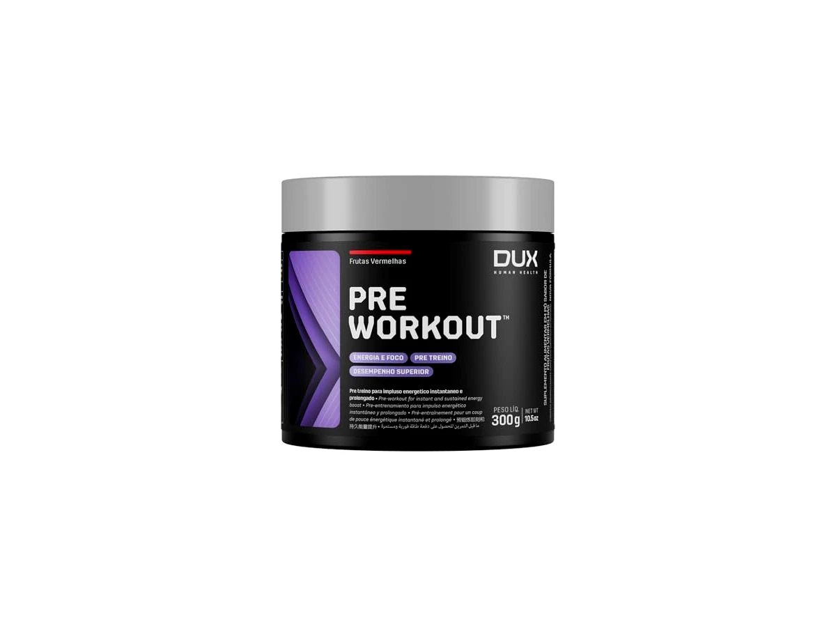 Pre Workout Stim Free Sabor Maçã Verde 300g - DUX Nutrition