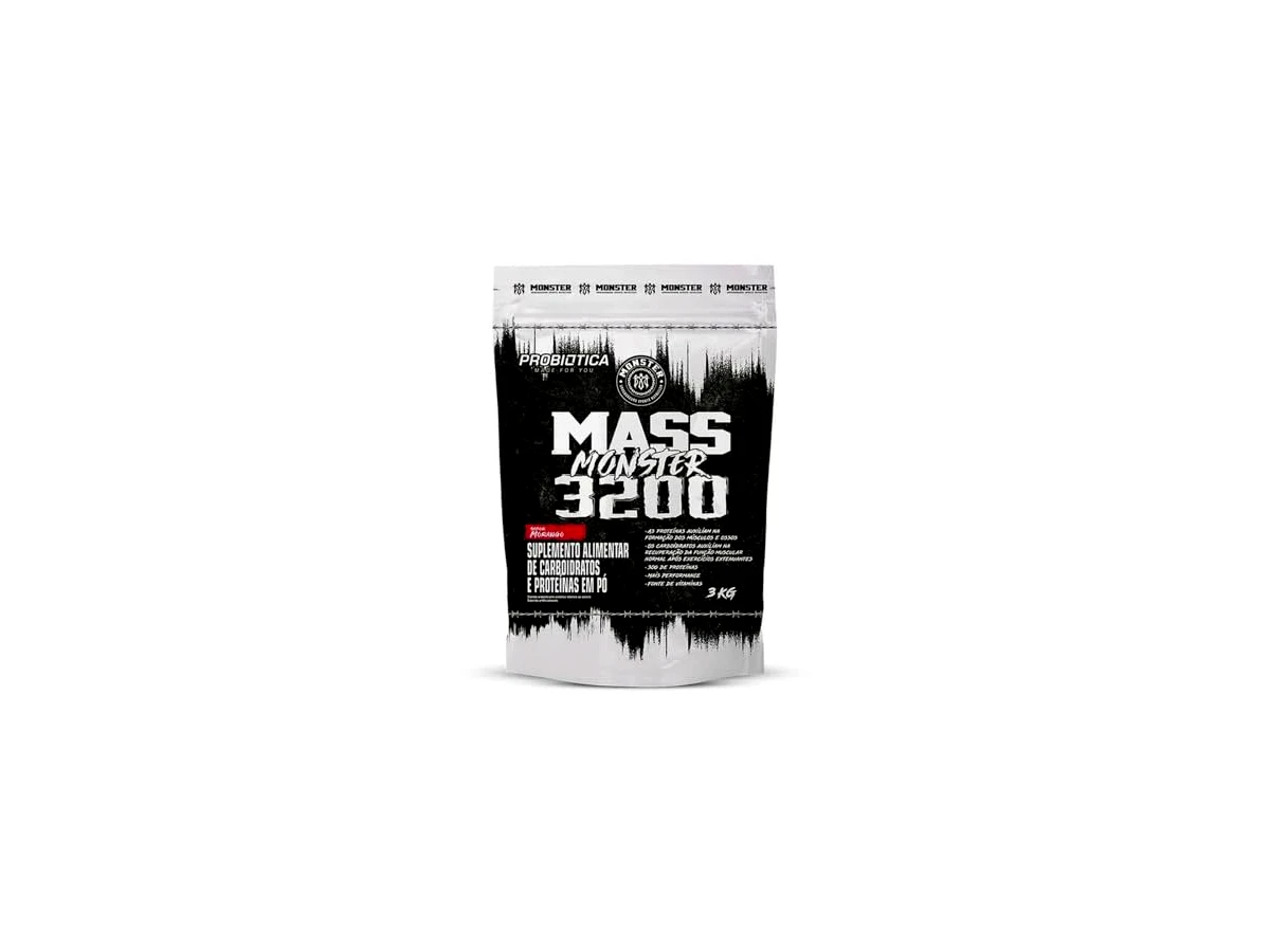 Probiótica Massa 3200 Anti-Catabolic Pote 3kg Sabor Morango